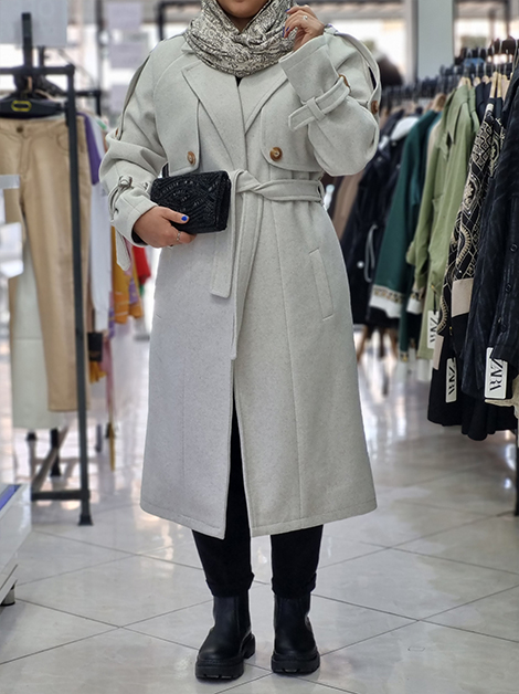 فوتر یقه انگلیسی کمردار کد1945