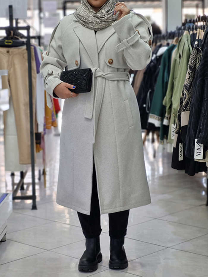 فوتر یقه انگلیسی کمردار کد1945